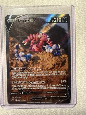 Drapion V GG49/GG70 Holo Crown Zenith Galarian Gallery NM Pokemon Karte Englisch