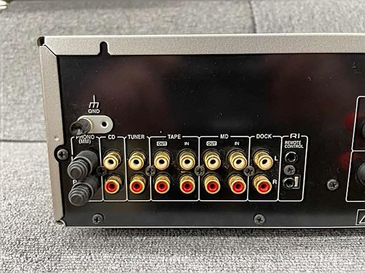 Onkyo A-973 Integrated Amplifier Silver Working Properly