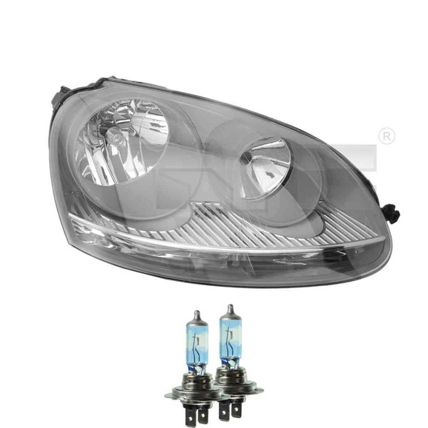 Scheinwerfer Links Grau H7/H7 FüR Vw Golf V 1K1 Jetta Iii 1K2 Inkl. Osram Lampen-image