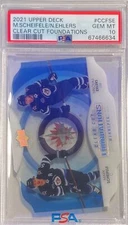MARK SCHEIFELE NIKOLAJ EHLERS 2021 UPPER DECK CLEAR FOUNDATIONS PSA 10 POP 1/1