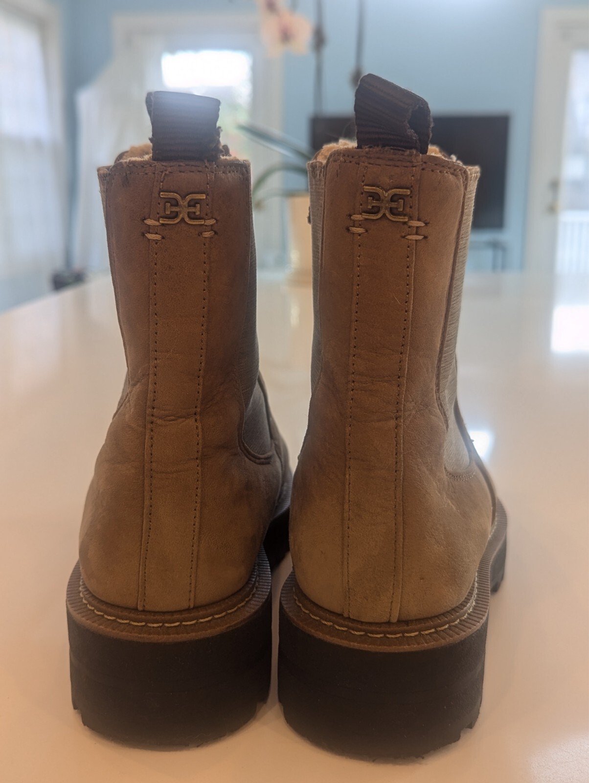 Sam Edelman suede partial shearling lined Chelsea… - image 6