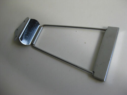 Vintage 60's Harmony Kay Silvertone Jumbo Guitar Tailpiece Part for Project - Foto 1 di 10