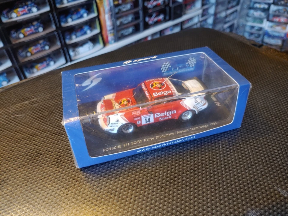 Spark Mad002 PORSCHE 911 SCRS DROOGMANS rally YPRES 1985 -1:43 RARE - Immagine 2 di 4