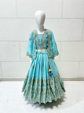 KIds Lehenga Choli With Koti Designer Pakistani Girls Lehenga Top Readymade Suit