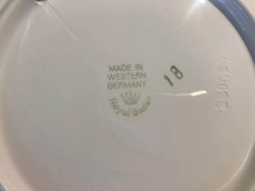 Royal Baden Palm Tree Plate 7.5” Wide Western Germany Vintage - Picture 3 of 4