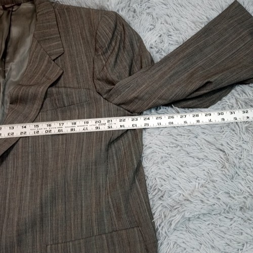Vintage Hart Schaffer & Marx Suit Jacket Mens Gray Wool Dayton Hudson Pockets 46 - Picture 7 of 13