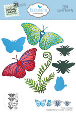 Coming Soon - Elizabeth Craft Designs Die Set - Layered Butterfly, 2134