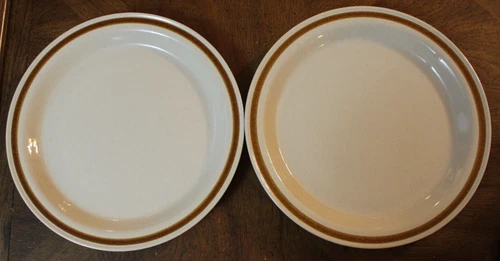 2 Vintage Old Brook Collection Stoneware "Stonecastle" Platter Plate 12.1" Japan