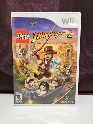 Lego: Indiana Jones 2: The Adventure Continues (Nintendo Wii 2007) Complete.