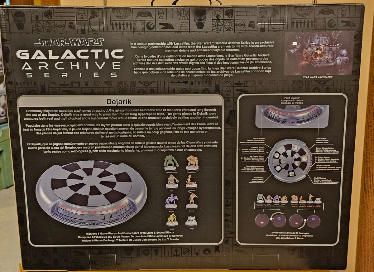 Disney Star Wars Electronic Dejarik Board Game Galactic Archive