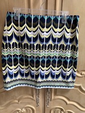 TALBOTS Colorful Arch-Print A-Line Skirt 8 Misses MSRP 69.50 NWT