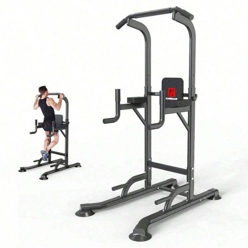 Adjustable Power Tower Pull Up & Dip Station, Home Gym Strength Training