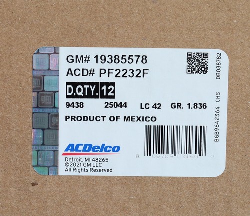 ACDelco PF2232 Oil Filter 01–19 Duramax LB7 LLY LBZ LMM LML L5P Silverado Sierra - Picture 5 of 5