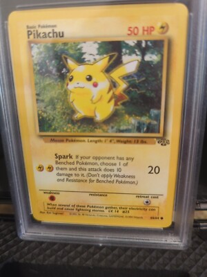 Pikachu #60 1999 Pokemon Jungle PSA 8 | eBay