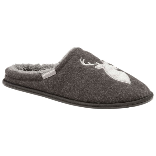 DUNLOP MENS SLIPPERS MEMORY FOAM COMFY SOFT MULES SLIP ON HOUSE COSY WARM SHOES - Picture 30 of 36