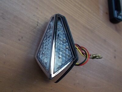 Motorcycle Tailight LED Coffin Style E-Mark ,(Highway Hawk 68-280) ..B477..
