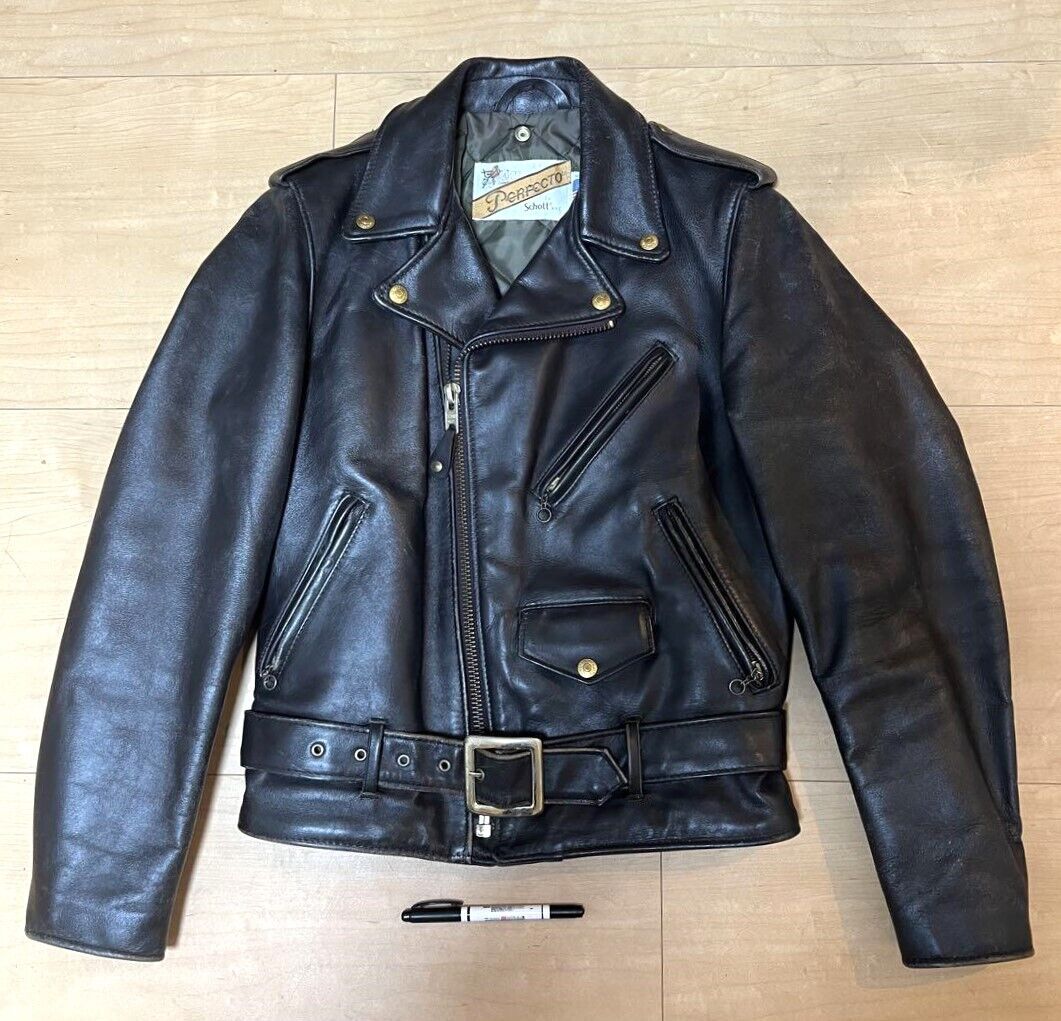 Schott 618 Perfecto 34 Steerhide Double Leather Motorcycle Schott 618 Perfecto 34 Steerhide Double Leather Motorcycle