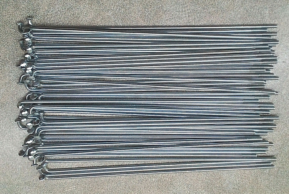 Steel Bicycle Spokes 131mm 14 Gauge (2.0mm) UCP set of 50 INSTITUTO