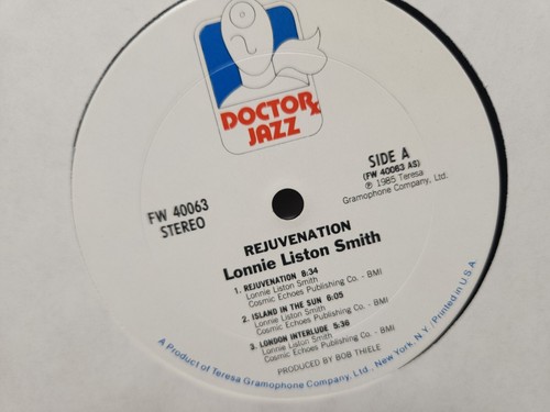 Lonnie Liston Smith Rejuvenation Vinyl LP Doctor Jazz FW 40063 1985 PROMO - Picture 8 of 8