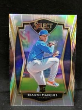 2021 Panini Select Baseball #179 Premier Level Prizm Brailyn Marquez RC