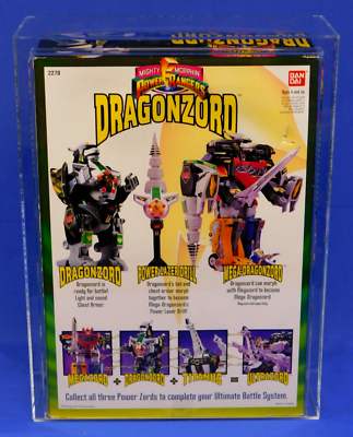 MIGHTY MORPHIN POWER RANGERS GREEN DRAGONZORD AFA 80 SEALED 1993