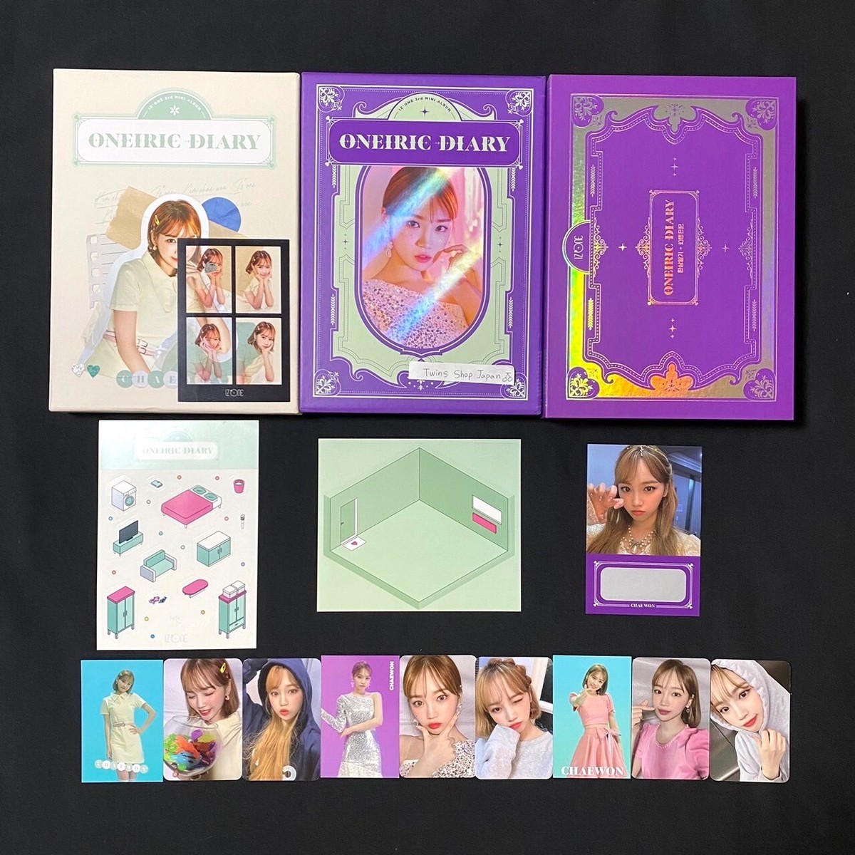 iz*one 3rd mini album oneiric diary 3ver. Chaewon set + photo card