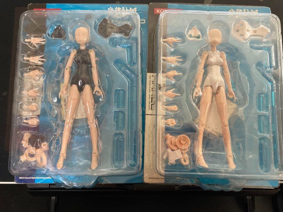 Busou Shinki MMS Naked Flesh Ver. 2 White Navy Blue SET Action
