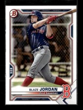 2021 Bowman Draft Paper Blaze Jordan Boston Red Sox #BD-182 5 Card Lot