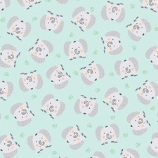 Jungle Jamborees Fabric Kanvas Studio Elephant Toss Blue Yard