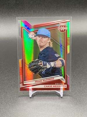 2022 Elite Extra Edition Chase Meidroth Prime Numbers Die-Cut /164 Red Sox