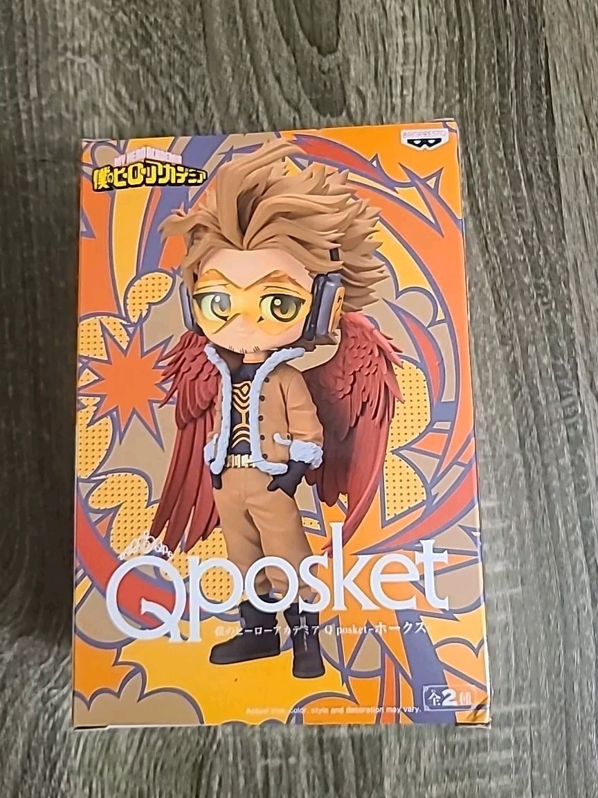 Official 6" HAWKS- My Hero Academia Q Posket Figure Banpresto (Keigo Takami)
