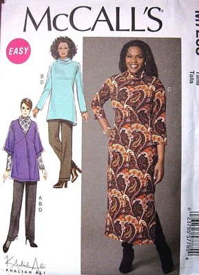 McCALL's M7263 MISS/ WOMEN CARDIGAN DRESS PANTS TUNIC SEW PATTERN PLUS SZ 8-24W