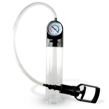 LeLuv MASTER GAUGE Penis Pump 2.4 Inch Diameter T-Grip Handle Choose Sleeves