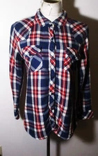 RAILS Blue Red Heavy Long Sleeve Flannel Shirt Size M