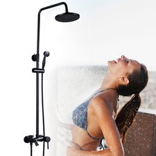 Badezimmer Dusche Wasserhahn Duscheset Regen Duschekopf mit Handbrause Set