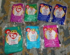 TY McDonalds Teenie Beanie Babies1996-2000 Lot of 7 Toys Vintage New in Package