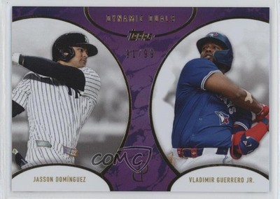 2025 Topps Dynamic Duals Purple 91/99 Jasson Dominguez Vladimir Guerrero Jr 19l7