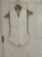 White Formal Vest Saddleseat