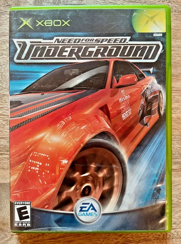 Need for Speed: Underground (Microsoft Xbox, 2003) Complete in Box (Disc Cover)