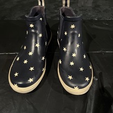 LADIES  GIRLS SHORT FASHION ANKLE WELLINGTON BOOTS PLAIN & PATTERNED RAIN WINTER