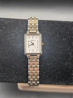 Seiko 1N01-0PH0 Ladies Slim Rectangle Two-Tone New Battery