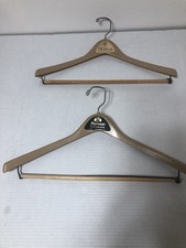 2 vintage clothes hangers Plastic Spinosi  Gardener  s Woodstown  Salem N. J.