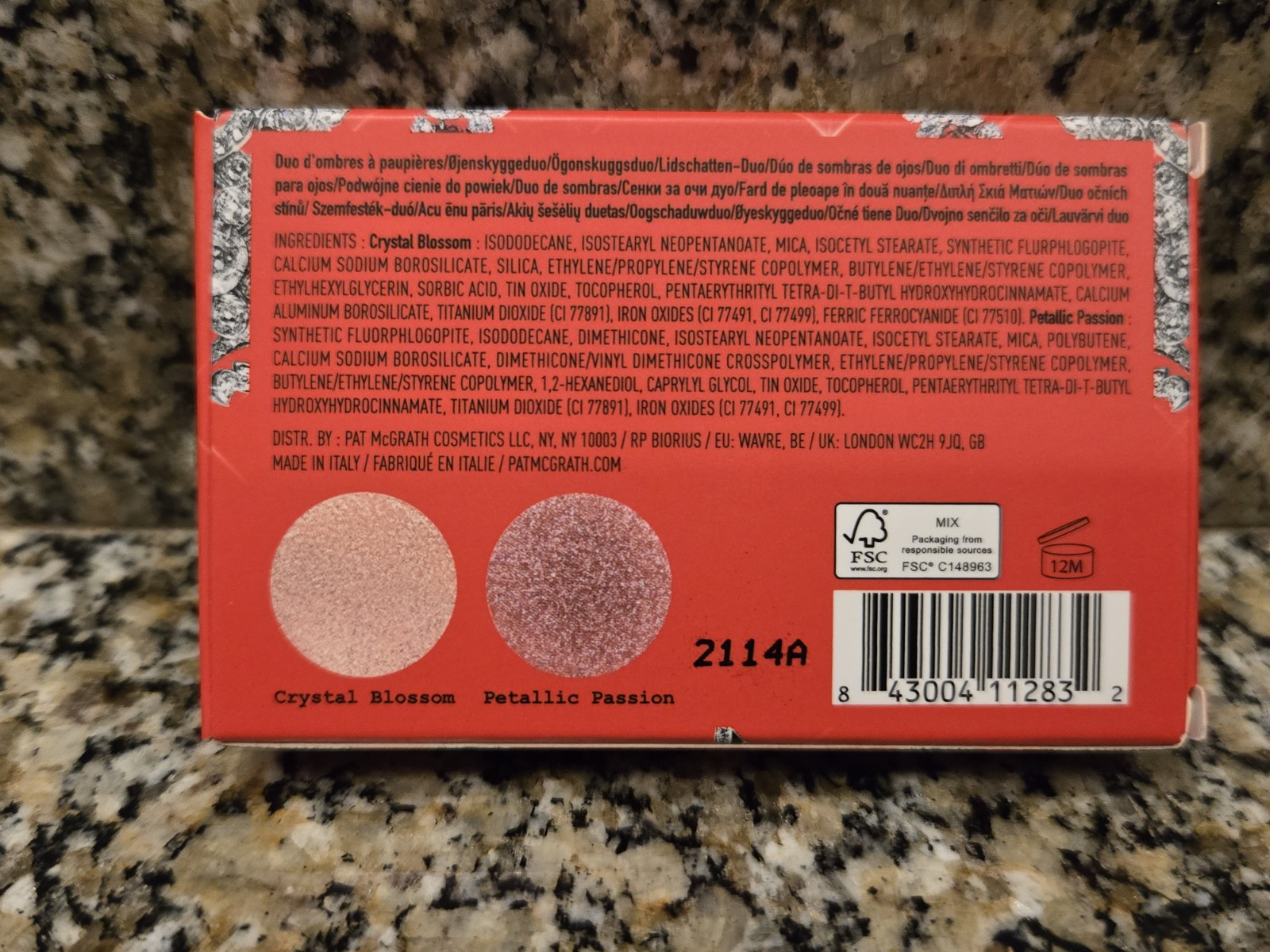 Pat McGrath Labs Luminous Legends Eye Shadow Duo Petallic Passion NEW Free Ship 