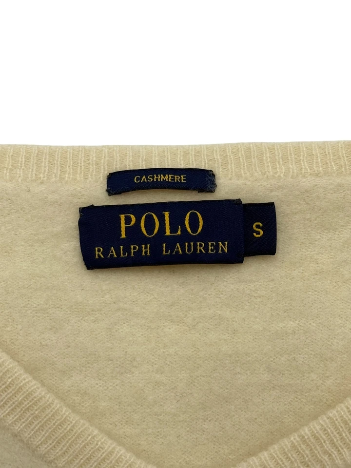 Polo Ralph Lauren Mujeres Cachemira Cuello en V Jersey Suéter Talla S Foto 4 de 4