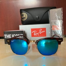 BLAU RB3016 RAY-BAN CLUBMASTER HERREN SONNENBRILLE