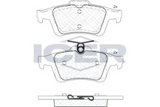 Bremsbelagsatz Scheibenbremse für Ford C-Max DM2 II DXA Van Focus I ab 04->