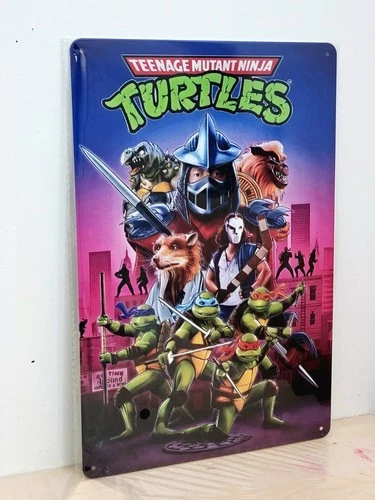 Teenage Mutant NinjaTurtles Tin Metal Sign  Retro Vintage Wall Decor