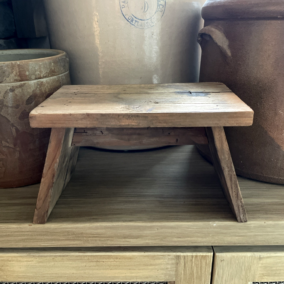 VTG Rustic Wooden Riser 10" Farmhouse Display Stand | eBay
