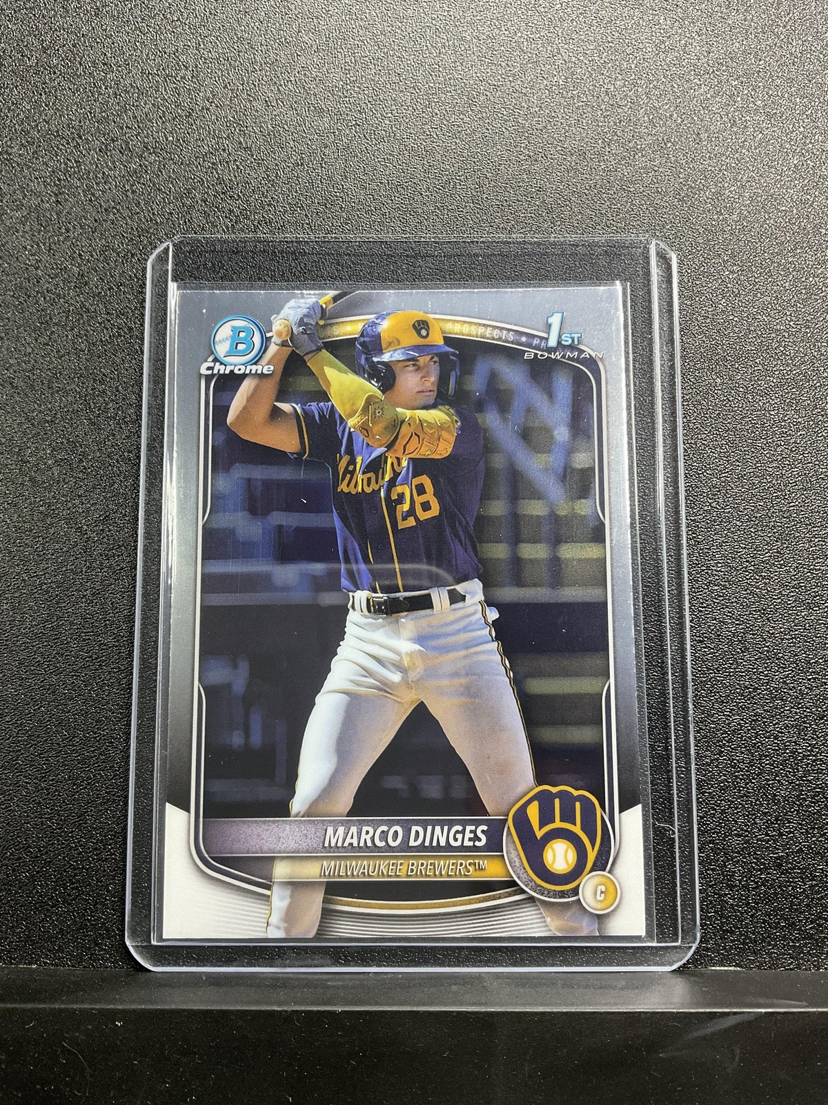 2025 Bowman Chrome Marco Dinges #BCP-183 Prospects Milwaukee Brewers