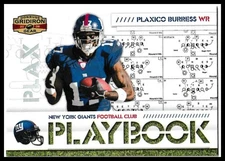 2008 Donruss Gridiron Gear Plaxico Burress Playbook Silver #/250 Giants